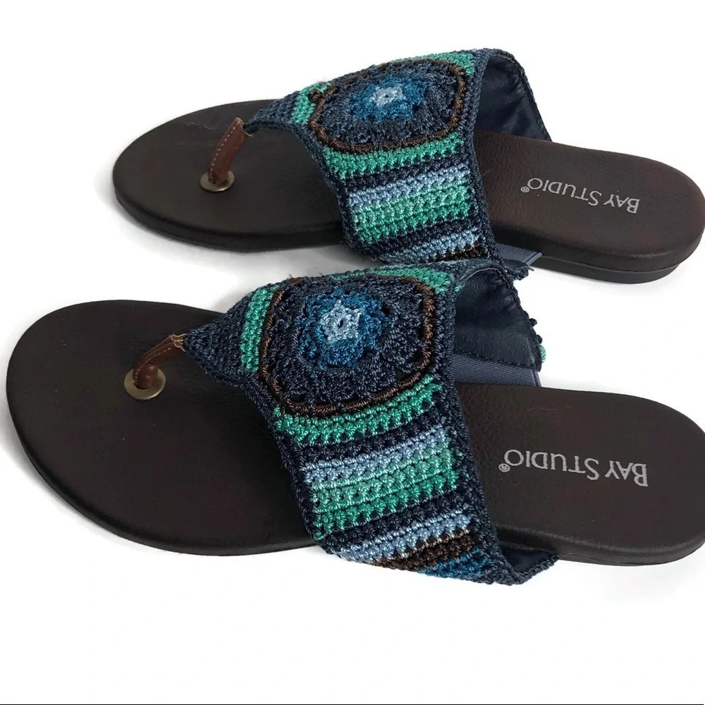 Bay Studio sandals.  Size 6M.  Boho look slip ons